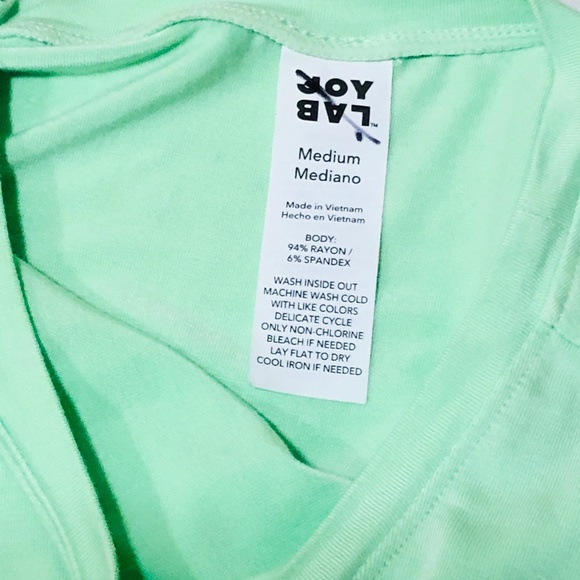 Joy Lab Mint Green Twist-Front Athletic Muscle Tee - Picture 4 of 16